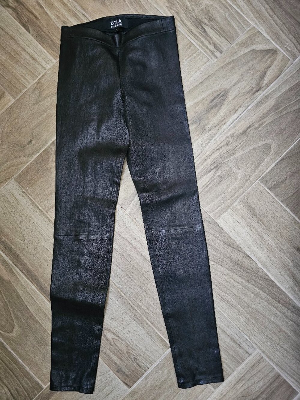 DTLA Brand Jeans Women Lamb Leather Pant Legging Mint Condition SZ 25